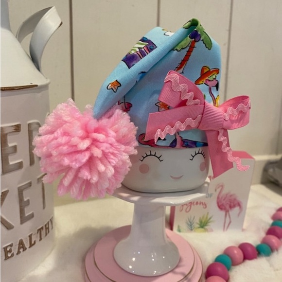 🦩 Beach Flamingo Marshmallow Mug Hat, Tier Tray Decor, Rae Dunn inspired - Picture 4 of 6